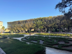 The gardens of Vizcaya are reminiscent of gardens created in 17th and 18th century Italy and France. The overall design includes a series of outdoor "rooms."