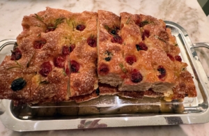Everything is made fresh right here at the restaurant. Look at this focaccia bread – baked perfectly.