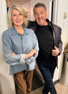 Did you see my Instagram page @MarthaStewart48? It was a star studded morning at the TODAY Show earlier this week. I caught up with Sly Stallone. He was there with his family promoting the second season of his reality series, "The Family Stallone" on Paramount+.