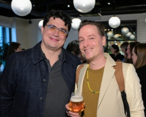 Here is Calder Quinn, Mad Hungry creative director and son of my former editorial food director, Lucinda Scala Quinn. He's pictured with Greg Loft, my former food editor. It was nice to see so many familiar faces. (Photo by John Labbe, smugmug.com)