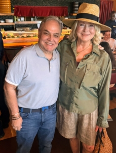 Here I am with Lee Schrager, the festiival's co-director. You may recognize him from another iconic wine and food event - Lee is the mastermind of the South Beach Wine & Food Festival.