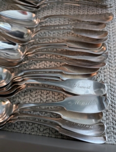 And look - these spoons are engraved with "Martha" and "Stewart."