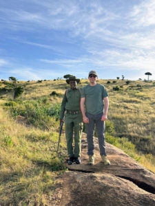 One day in Lewa, we went on a walk in the conservancy. To be safe, we were accompanied by a park ranger. We had a great walk before it got too hot and enjoyed being on the ground with nature.