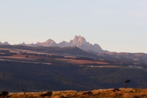 This is Mount Kenya – the second highest peak in Kenya, after Kilimanjaro. It is 17,000 feet tall and utterly gorgeous.
