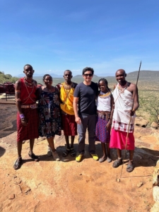 After a wonderful few days in Lewa, it was time for us to head to Rwanda. In this picture, I am with some of the people who made our time in Lewa so special. Especially Nicole, the lodge manager who took us on a scorpion night walk with an blacklight which made the scorpions neon green.