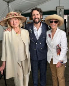 And did you see me with Josh Groban! He attended the race with his mother, Lindy Groban.