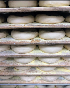 Here are all the kneaded, shaped doughs.