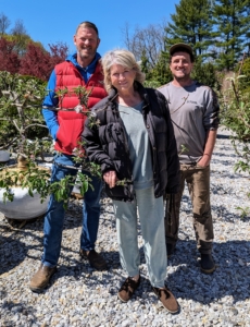 It was such a beautiful day and a perfect morning for a plants adventure. Here I am with Scott and my head gardener, Ryan McCallister.