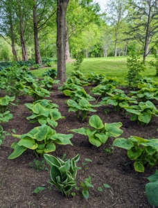 Hostas thrive in sites where filtered or dappled shade is available for much of the day, but they can survive in deep shade. If you have a shady area, experiment with shade-loving plants. Hostas, with their palette of different colors, textures, and sizes have tremendous landscape value and offer great interest to any garden. I am so pleased with how well this garden is doing.