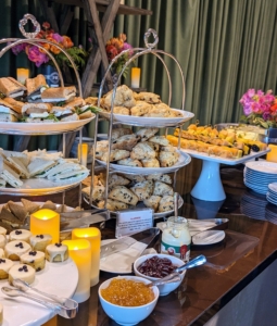 The "Design Breakfast," included a buffet of delicious bites.