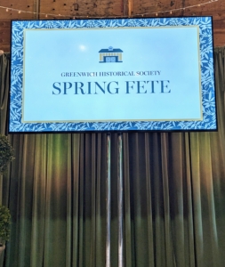 The Greenwich Historical Society was founded in 1931 to collect and preserve the history of Greenwich, Connecticut. Today, it also strives to interpret that history to strengthen the community’s connection to the past, to each other and to the future. It delighted to be invited to speak at their annual Spring Fête.