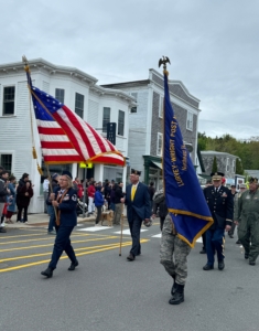This is the Main Street of Northeast Harbor. Northeast Harbor is a village on Mount Desert Island. Lots of visitors come out for this parade. It was nice to see all the marching bands and cars of people commemorating those who died while serving in the country’s armed forces.