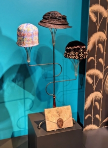 Hats were also popular with Edna. She owned these three. During the 1920s, women preferred bob hairstyles and smaller brimmed hats to show them off.