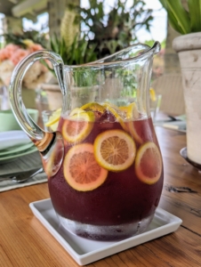 Our lunch was accompanied by a refreshing fruit iced tea. Enma makes each pitcher a little different depending on the fruits we have on hand.