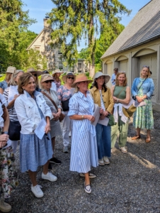 I welcomed the group of 25 and started with a little introduction about the history of the farm and how it has evolved over the years. I also gave them a brief rundown of what they would see during a guided tour. I am glad everyone wore comfortable, cool clothing - there's always a lot of walking during my tours.