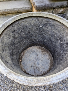 And always make sure there are drainage holes in the bottom of the pot. I prefer those with at least one drainage hole. It allows extra water to escape, which prevents the soil from becoming waterlogged. Drainage holes also help reduce salt buildup in the soil, since water flowing out of the hole will take the extra salt with it.