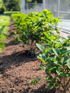 What do you think? I am very pleased with how it all turned out. I am sure they will flourish here by my tennis court where they will get full sun.