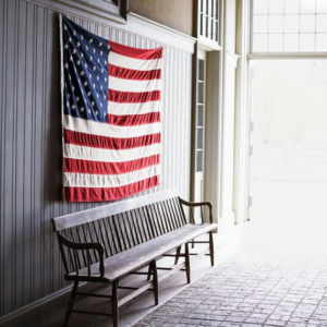 ... to my Bedford, New York farm - Happy July Fourth. May we all celebrate America, its beautiful flag, and our country's freedom. (Photo by Marcus Nilsson)