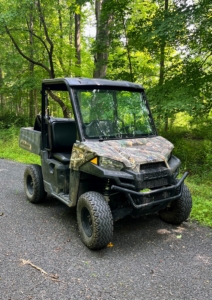 This is one of my off-road utility vehicles. It is used every single day of the year for a myriad of chores, including carrying harvests from the vegetable garden to my Winter House, transporting mulch and compost to various sites, and hauling supplies for work projects. This particular model was outfitted with lead-acid batteries which were aging and becoming less efficient. It was time for a change.