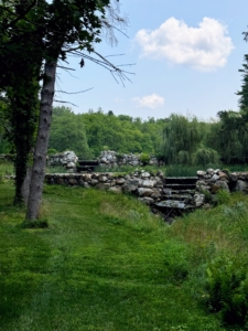 Owner Charles F. Dieterich created the estate out of five adjoining farms in Millbrook, surrounded by a natural landscape of trees and open fields.