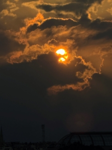 The moon as seen from Paris. There's more to come. My next blog will feature my tour of Versailles. Stay tuned.