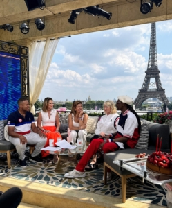 During my segment with Snoop and the TODAY Show team, we talked about our lifestyle segments for the Olympic Games and how we were spending our time in Paris. Then there was a little surprise for me...