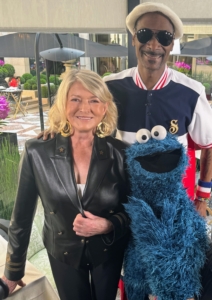 Snoop and I did another appearance with the cookie master himself, the Cookie Monster, on Access Hollywood.