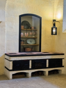 This is one of the rooms in Petit Trianon. The Warming Room was designed by Ange-Jacques Gabriel during the reign of Louis XV.