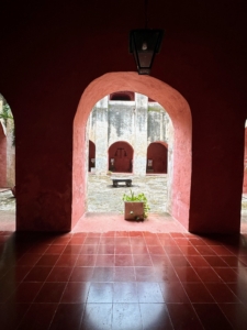 They also visited the former Convento San Bernardino de Siena. Constructed between 1552 and 1560 by Franciscan monks, the Convento San Bernardino was part religious center and part fortress.