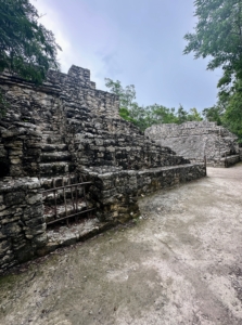 On another day, the three visited the ancient Coba Pyramid Ruins in the state of Quintana Roo first settled by an agricultural population between 50 BC and 100 AD. The large pyramids were mainly used for religious ceremonies and sacrifices, and as tombs for rulers and their spouses. They were built to resemble mountains, which were sacred to the Mayan people.