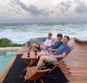 Matt and his sons, Alex and Charlie, chose Tulum for their vacation because of its history, its culture, its natural beauty, and of course its delicious food.