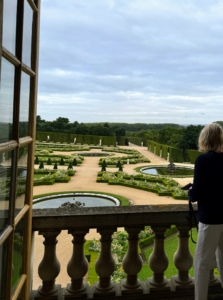 Looking out this window was a first glimpse of the Gardens, which occupy part of what was once the Domaine royal de Versailles. Situated to the west of the palace, the gardens cover about two-thousand acres of land, much of which is landscaped in the classic French Garden style perfected here by André Le Nôtre.