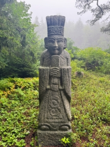 The Garden contains many Asian structures and statuaries. These are called the Garden Spirits.