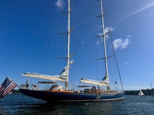 Rebecca is a 138-foot luxury sailing yacht built at the prestigious Pendennis shipyard in 1999, designed by the world-renowned yacht designer German Frers.