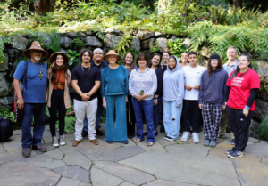 And here's a group photo of all of us. The Port Gamble S’Klallams are known as the “Strong People” - a name given to them because of their resilience and passion for protecting the places they hold dear. Indeed, Heronswood is in good hands. (Photo by Samantha Jones for Heronswood)