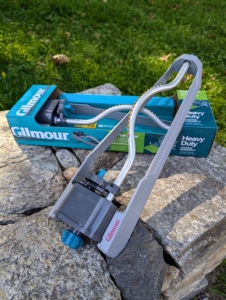 The adjustable rectangular sprinklers are very durable and long lasting. They work well for smaller garden beds where gentle watering is needed.