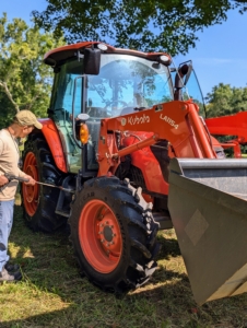 Most of the equipment is pulled by our trusted Kubota M4-071 tractor, one of the most important pieces of equipment here at the farm. It is used every single day of the year.