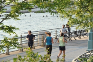 Millions of visitors come to the Hudson River Park each year to enjoy its waterfront views and public spaces. (Photo courtesy HRPF)