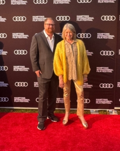 Earlier in October, MARTHA premiered at the Hamptons International Film Festival. Here I am with director, RJ Cutler. This festival was founded in 1992 to celebrate the art of film and to introduce a unique and varied spectrum of international productions and filmmakers.