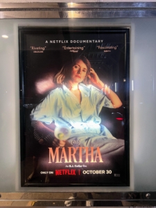 I hope you tune in and watch the documentary. MARTHA is on NETFLIX starting today! Enjoy. Thanks NETFLIX.