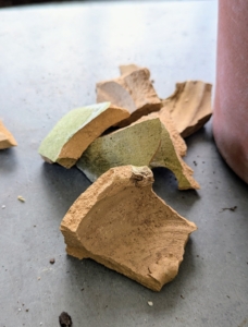 I also save any clay pot shards - it’s a great way to repurpose those broken pieces.