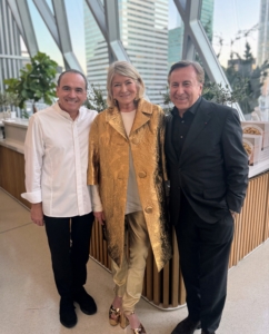 Here I am with Chefs Jean-George and Daniel Boulud.