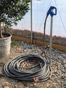 Once the watering in an area is done, it’s extremely important to properly coil up a hose and turn off the water at the source. Just turning off at a sprinkler or nozzle puts a lot of pressure on the hoses and pipes.