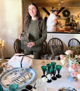 These items are from @curioshop_ where they offer antique lighting, glassware, tableware, art, and other vintage objects reimagined and repurposed for today's needs.