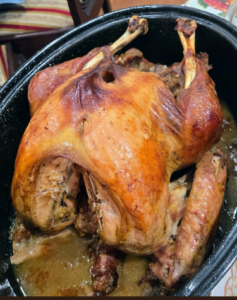 This is Elvira's turkey - cooked to perfection.