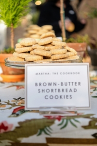 Anthony baked Brown Butter Shortbread Cookies. I love this recipe and often bake them for my own hosted dinners at the farm. (Photo by Guisela Photo)