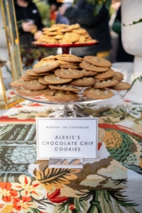 Guests enjoyed lots of delicious bites while they waited for their books to be signed. All of the recipes are from the book. Christopher made my daughter Alexis's famous Chocolate Chip Cookies. (Photo by Guisela Photo)