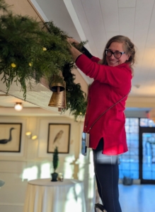 Anduin Havens, who worked with me as art director on my television shows and many other appearances, oversaw the decorations here at the Bedford Inn.