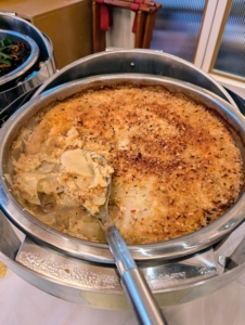 And so was this classic comfort food dish, Potatoes Au Gratin.