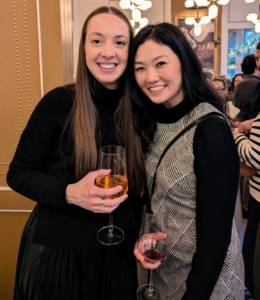 Sophie Roche is Senior Marketing Manager for Martha Stewart, Sur La Table, and Emeril Lagasse. She's standing with Marquee VP Human Resources, Susan Lee.